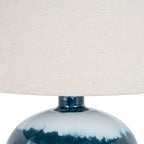 Ocean Shadows Squat Table Lamp With Linen Shade – alternate view 3