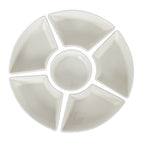 Acacia Lazy Susan Including Ceramic Serving Bowls – alternate view 2
