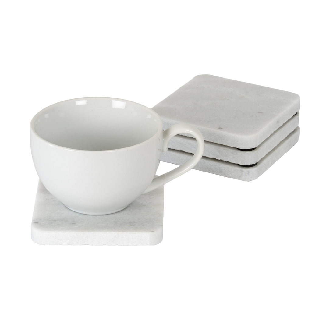 Set of Four Square Marble Coasters – alternate view 2