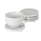 Set of Four Round Marble Coasters – alternate view 2