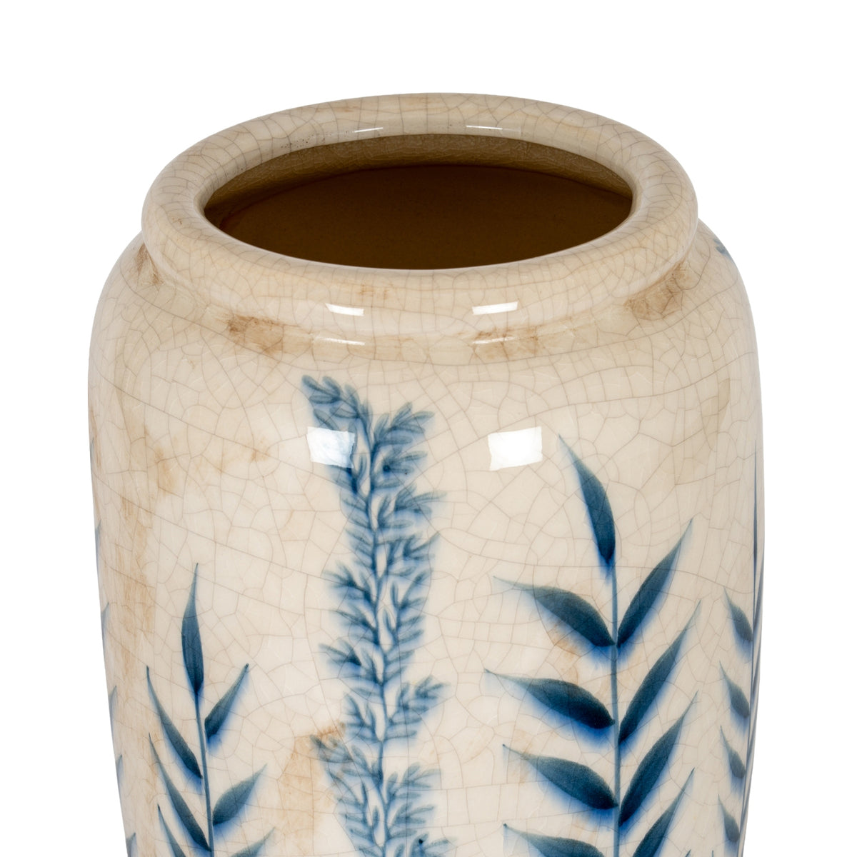 Large Blue Flora Tall Olpe Vase – alternate view 2