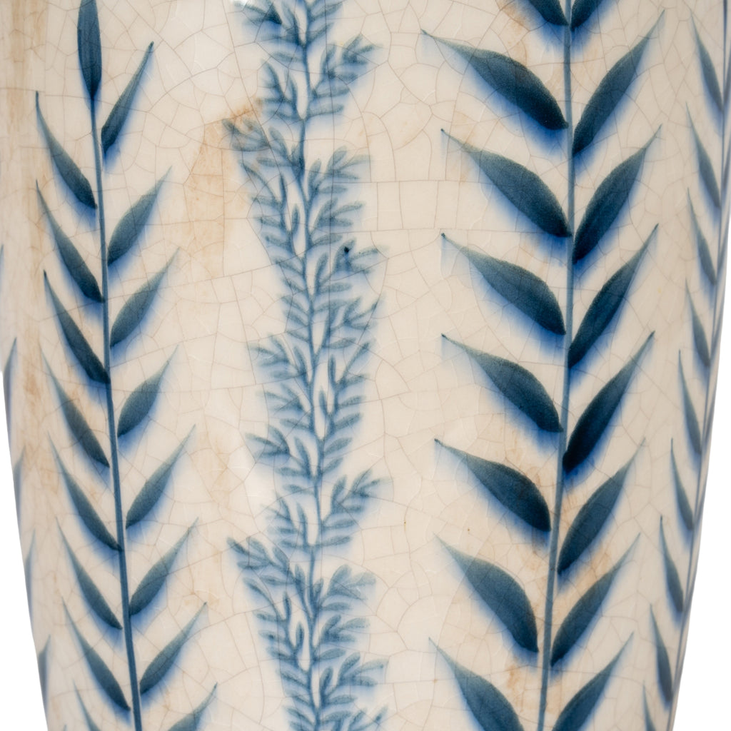 Large Blue Flora Tall Olpe Vase – alternate view 3