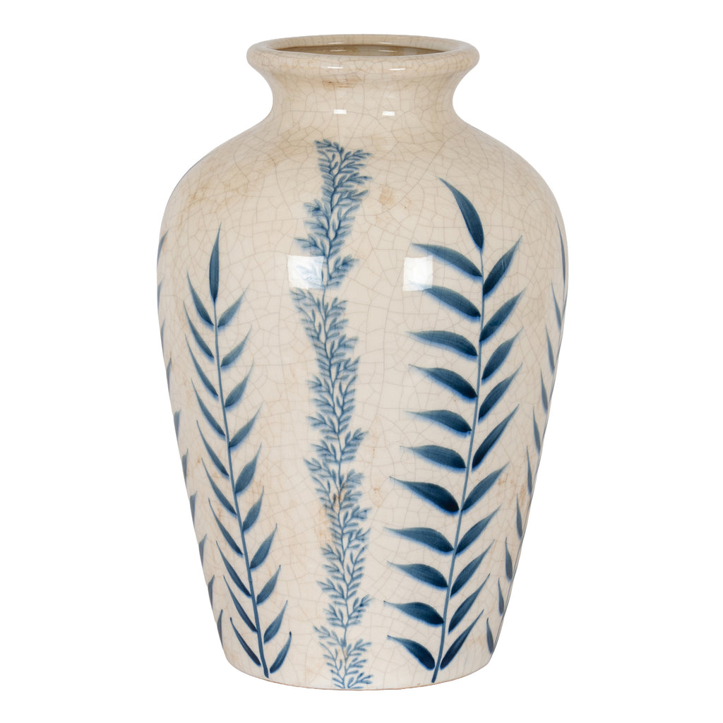 Classic Blue Flora Juniper Vase – alternate view 2