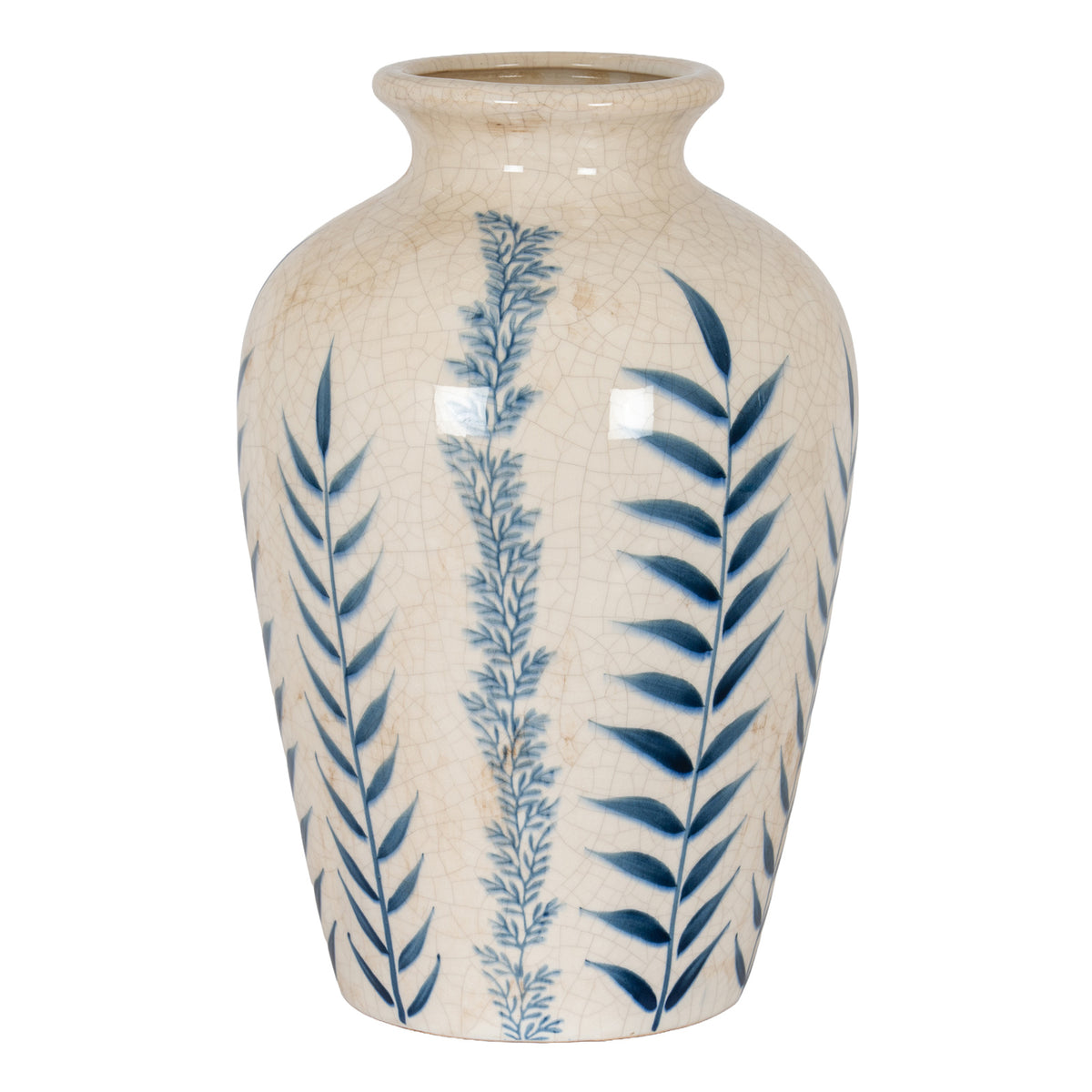 Classic Blue Flora Juniper Vase – alternate view 2