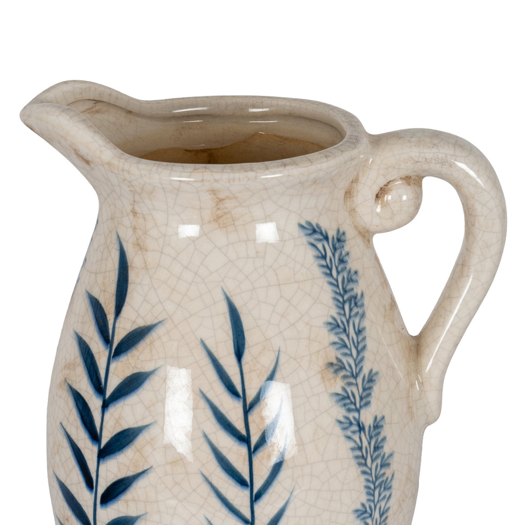Large Blue Flora Olpe Jug Vase – alternate view 3