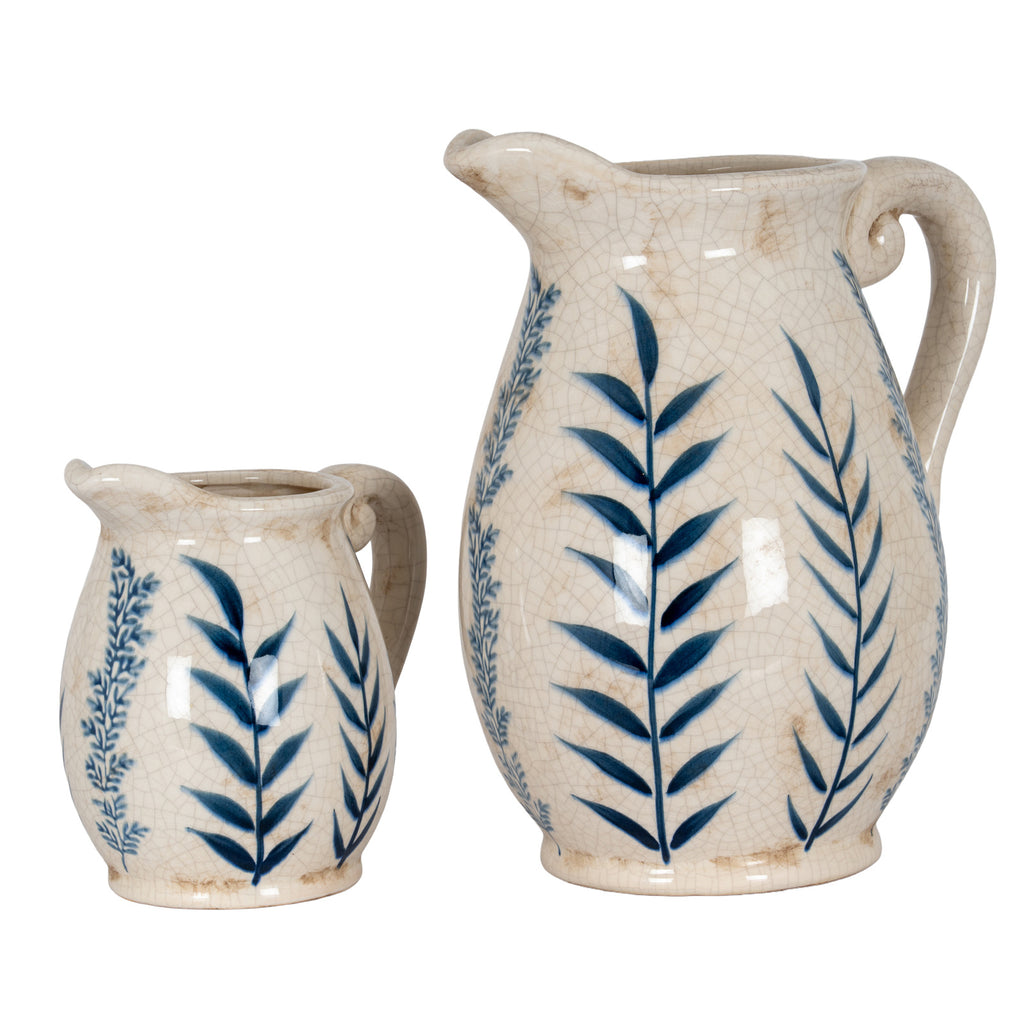 Large Blue Flora Olpe Jug Vase – alternate view 5