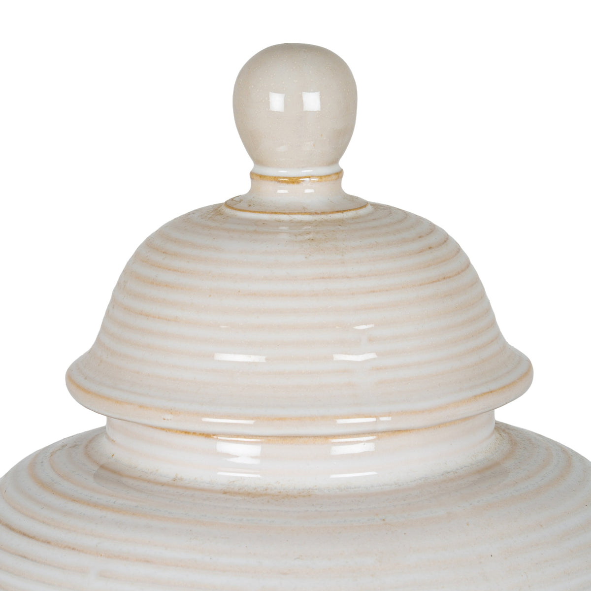 Neva Lidded Ceramic Ginger Jar – alternate view 3