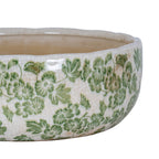 Small Green Clover Ceramic Bowl Pot – alternate view 2