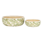 Small Green Clover Ceramic Bowl Pot – alternate view 3
