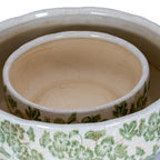 Small Green Clover Ceramic Bowl Pot – alternate view 4