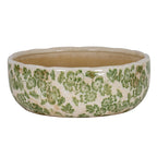 Small Green Clover Ceramic Bowl Pot