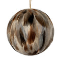 Large Fawn Feathered Bauble