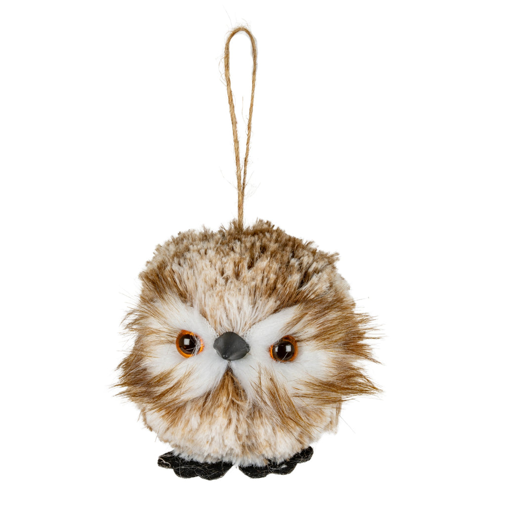 Feather Winter Owl Decoration