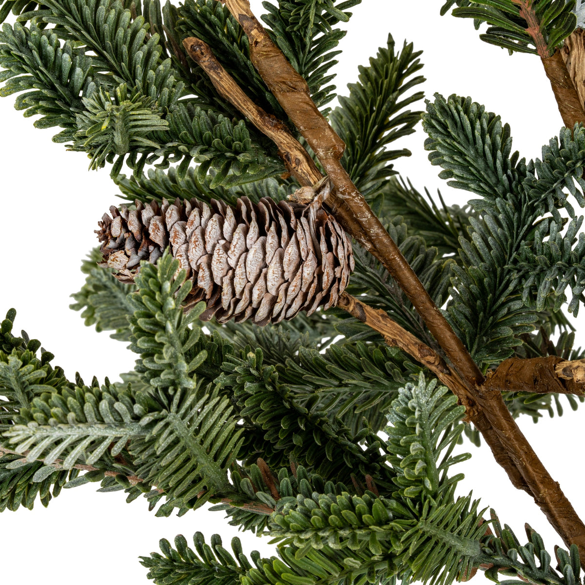 Woodland Pine Teardrop Swag With Pinecones – alternate view 2