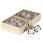 Twelve Metal Nordic Bells in Wooden Box