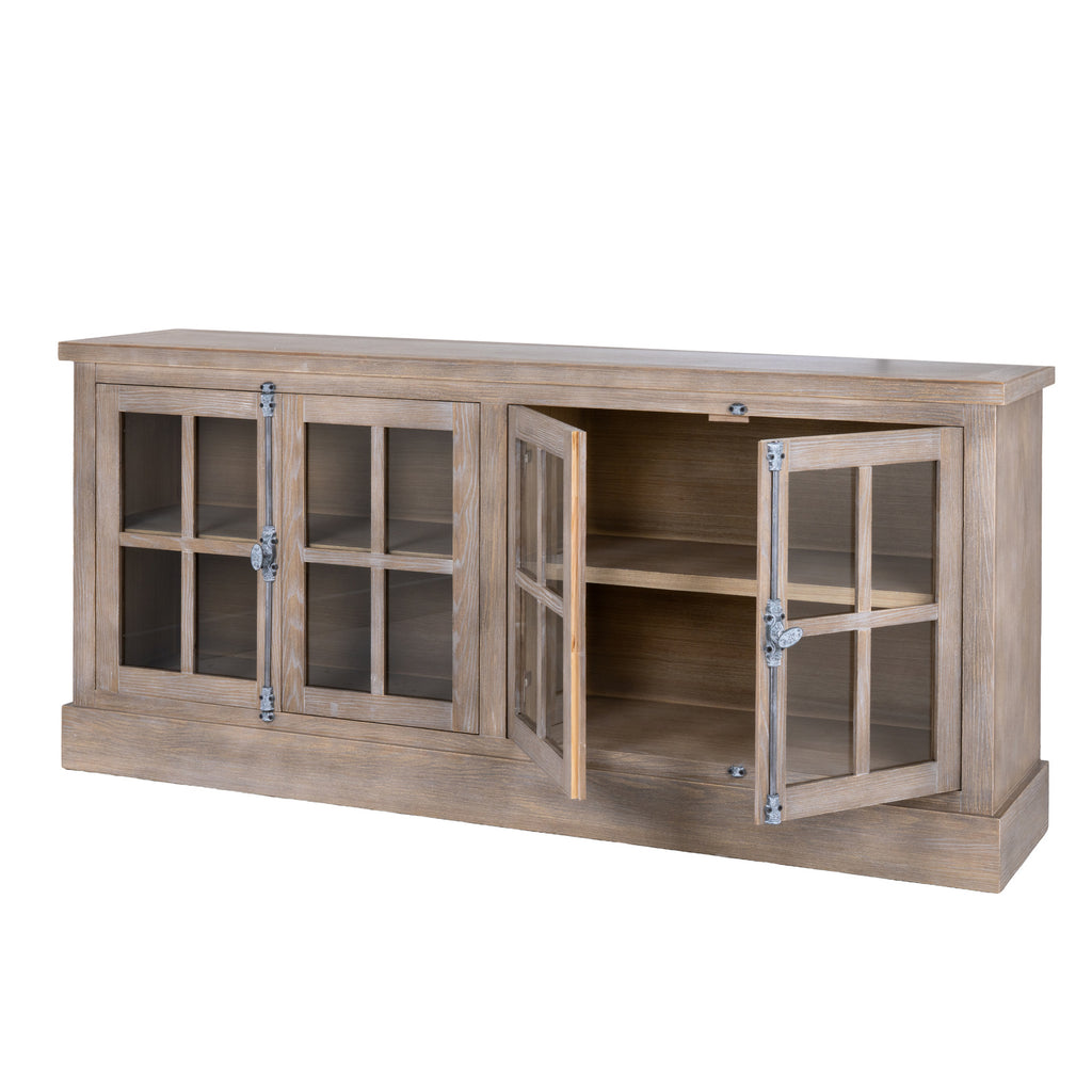Haldon Collection 4 Door Glazed Sideboard – alternate view 2