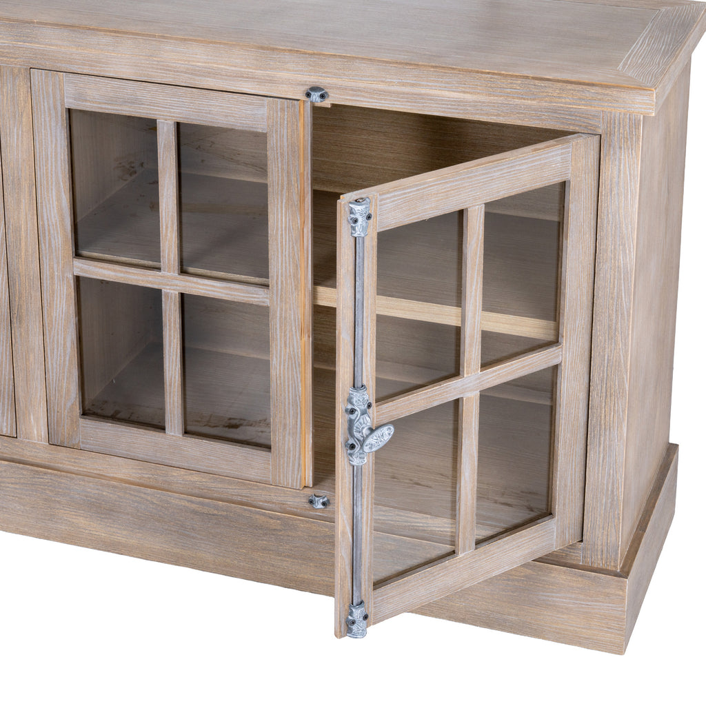 Haldon Collection 4 Door Glazed Sideboard – alternate view 3
