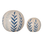 Large Blue Flora Decorative Ball