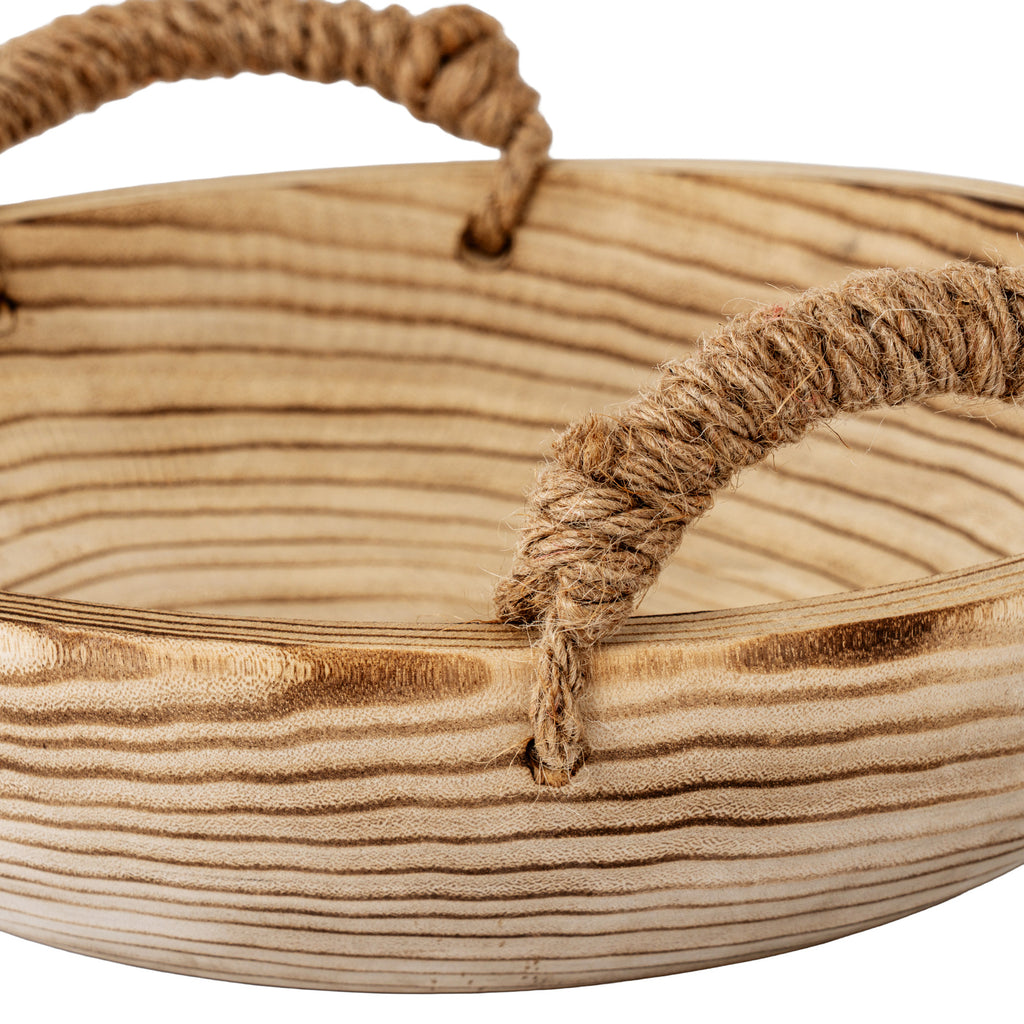 Artisan Bowl With Rope Handles
