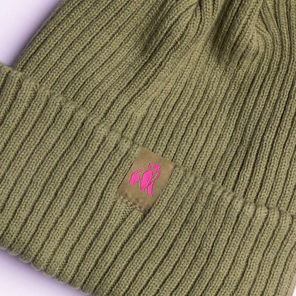Olive Organic Cotton Beanie