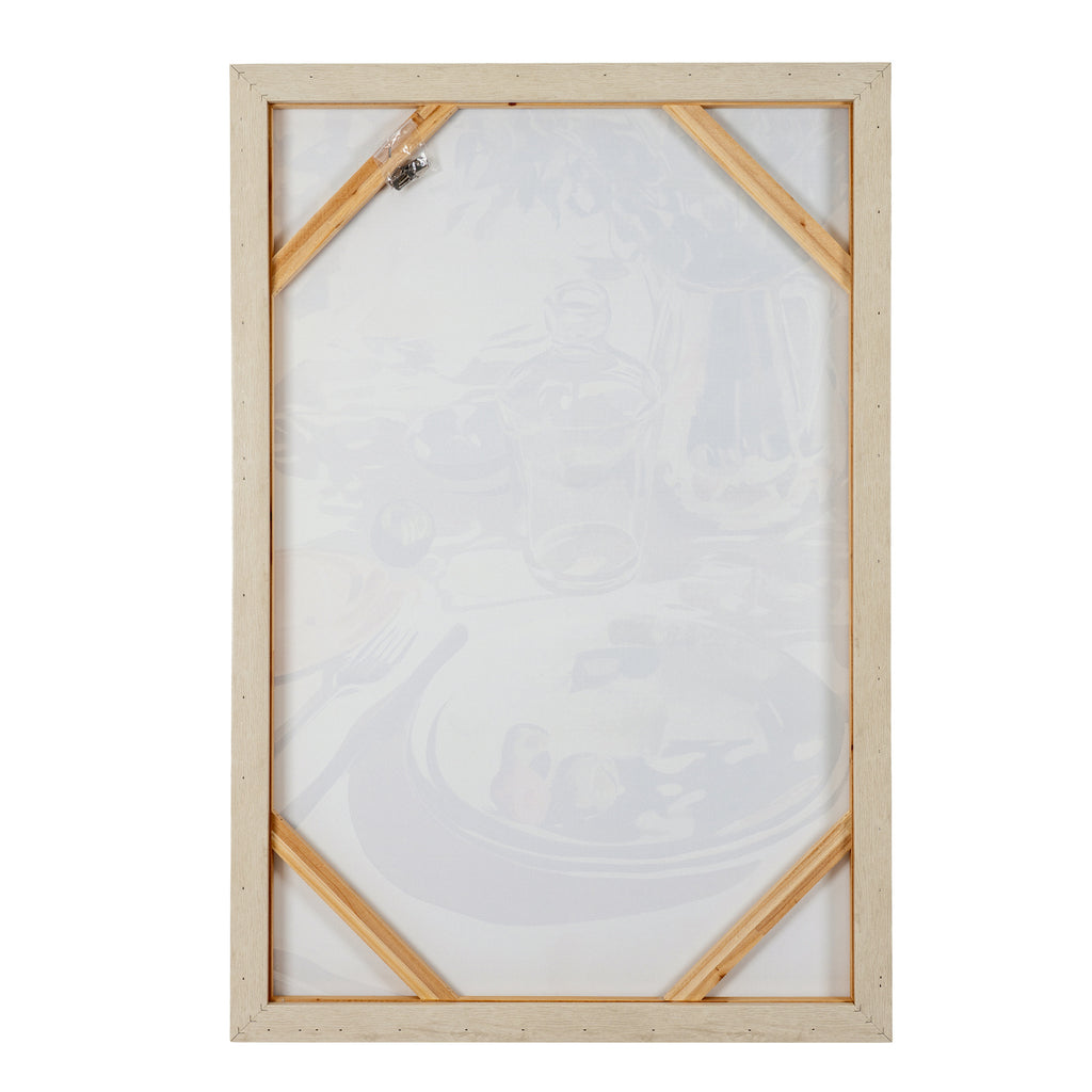 Alfresco Evening Hand Painted Canvas in Frame