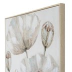 Poppy Stems Handpainted Canvas in Frame