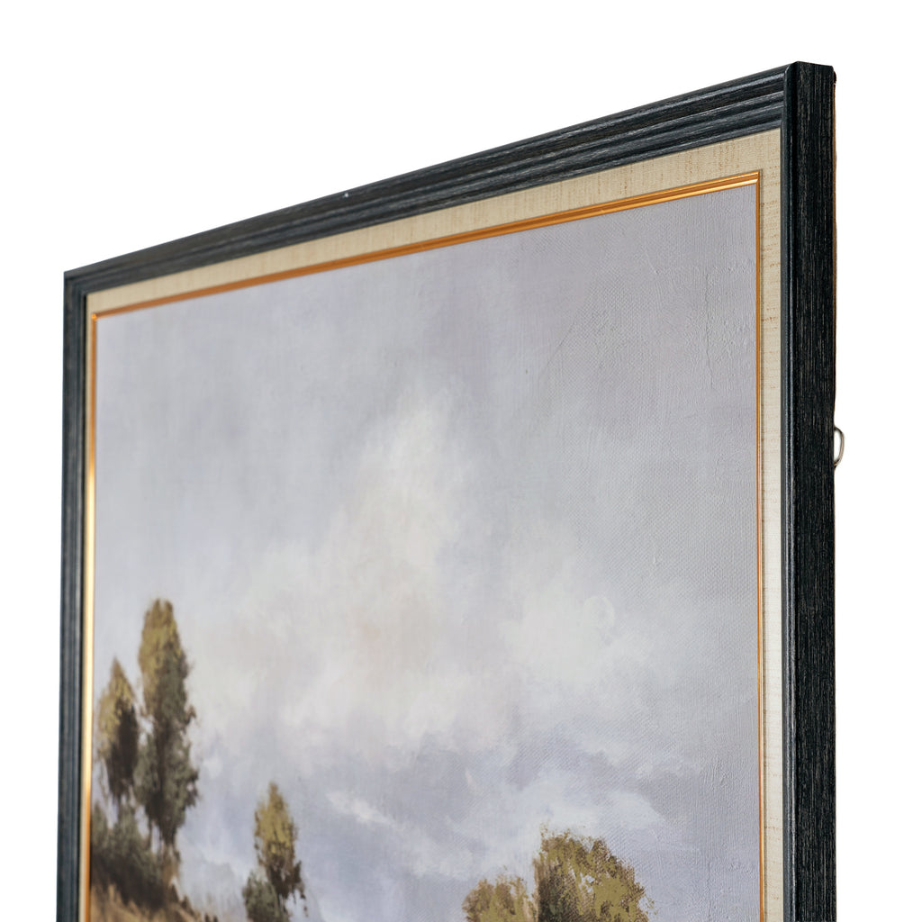 Spring Landscape Hand Painted Canvas in Classic Frame