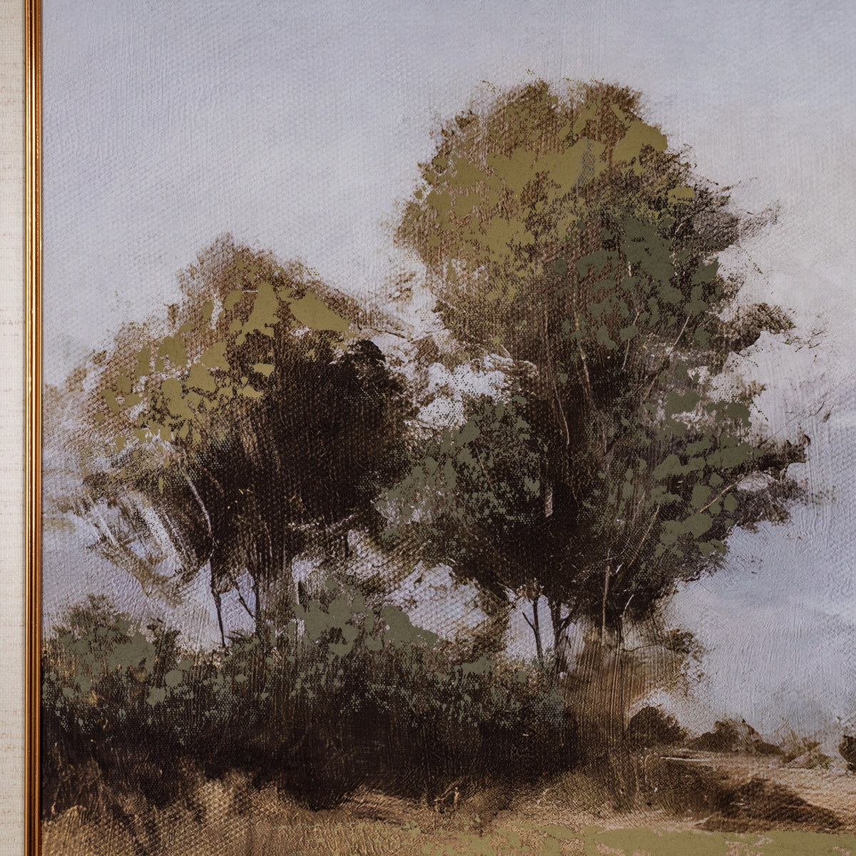 Spring Landscape Hand Painted Canvas in Classic Frame