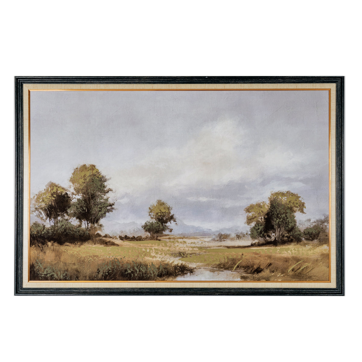 Spring Landscape Hand Painted Canvas in Classic Frame