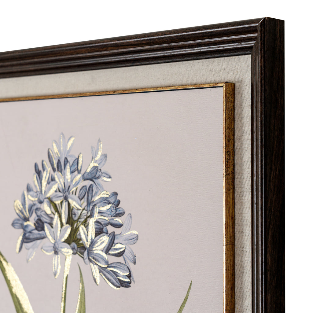 Flora & Fauna Collection Blue Wildflower in Frame