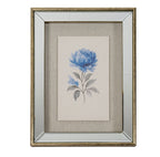 Rosalie Textured Paper Rose in Mirrored Frame