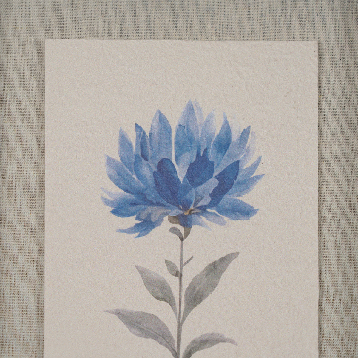 Rosalie Textured Paper Dahlia in Mirrored Frame