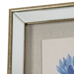 Rosalie Textured Paper Dahlia in Mirrored Frame