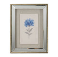 Rosalie Textured Paper Dahlia in Mirrored Frame