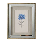 Rosalie Textured Paper Dahlia in Mirrored Frame