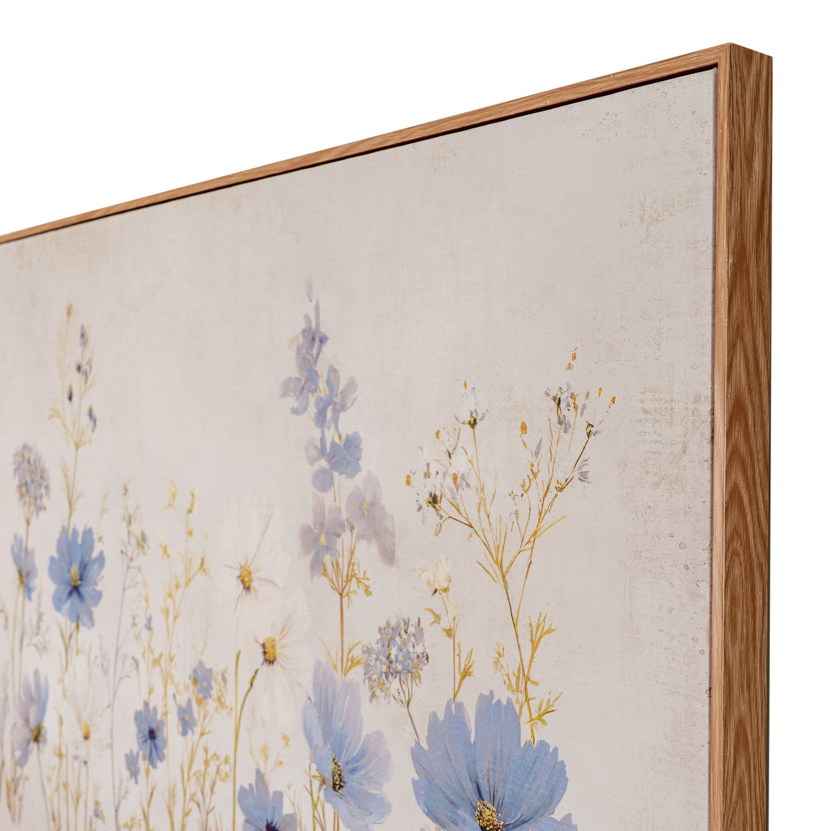 Wildflower Meadow Hand Painted Canvas in Frame