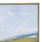 Cliffside View Hand Painted Canvas in Frame