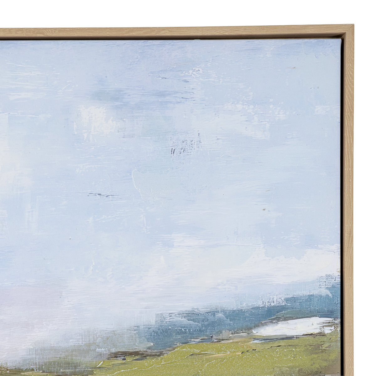 Cliffside View Hand Painted Canvas in Frame