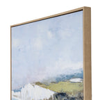 Cliffside View Hand Painted Canvas in Frame