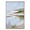 Cliffside View Hand Painted Canvas in Frame
