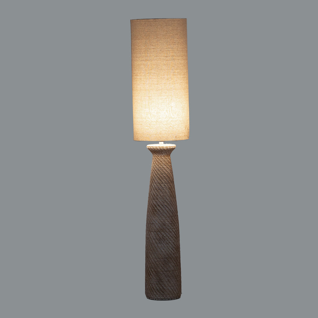 Dune Floor Lamp With Linen Shade