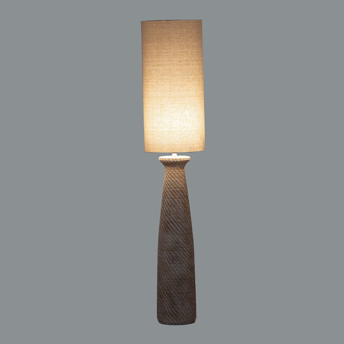 Dune Floor Lamp With Linen Shade