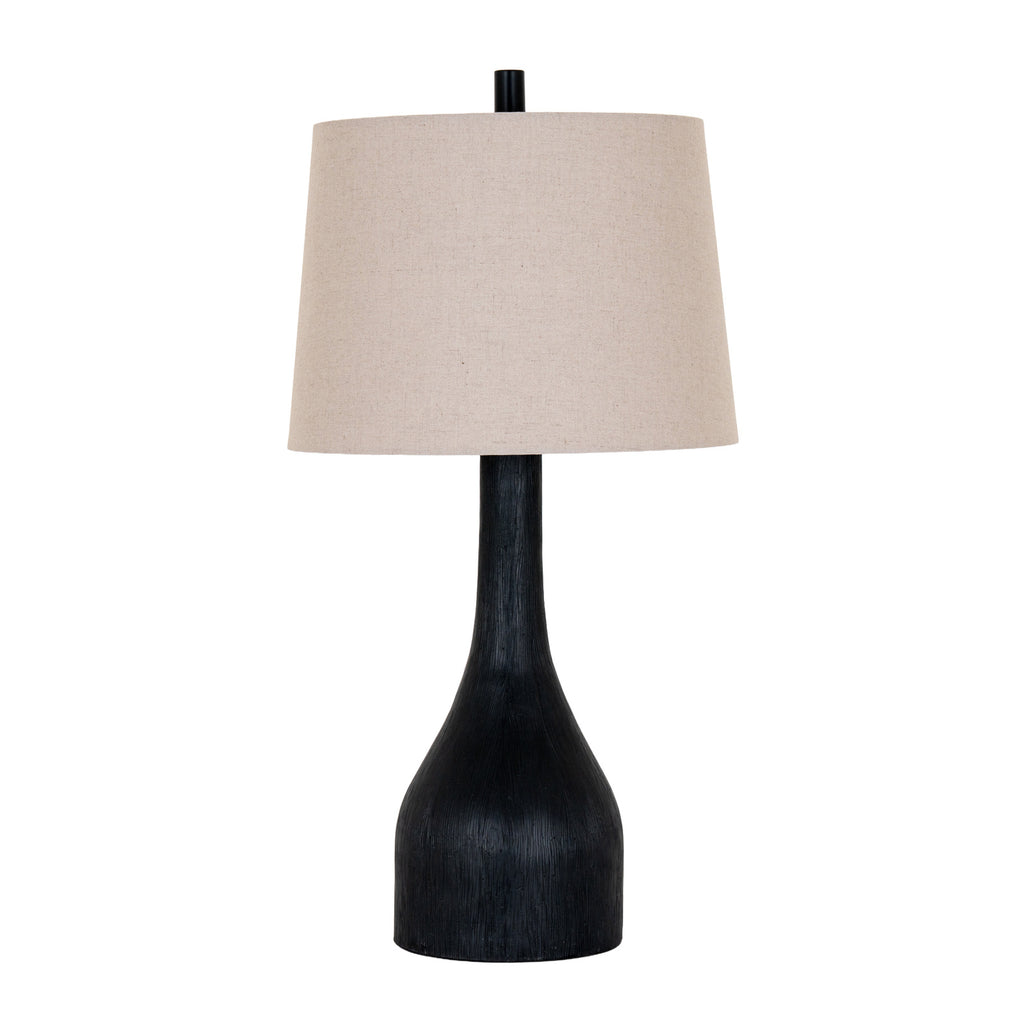 Brompton Table Lamp With Grey Linen Shade