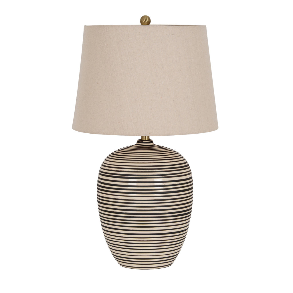 Harbour Ceramic Table Lamp With Linen Shade