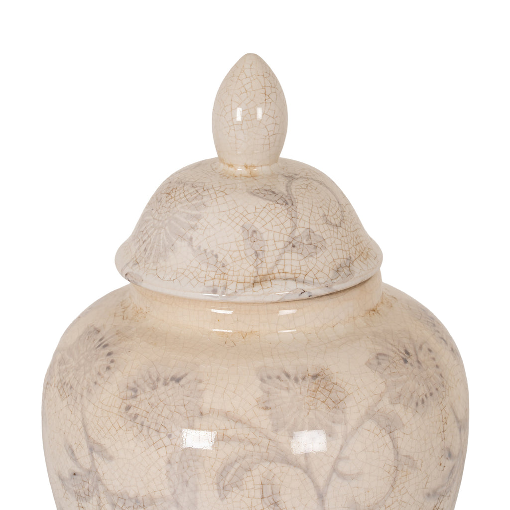 Small Grey Aster Ginger Jar