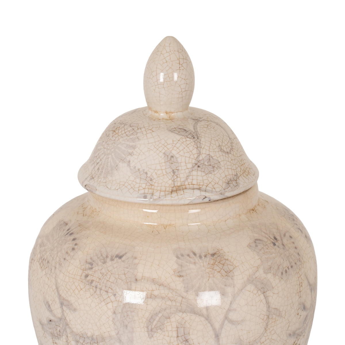 Small Grey Aster Ginger Jar