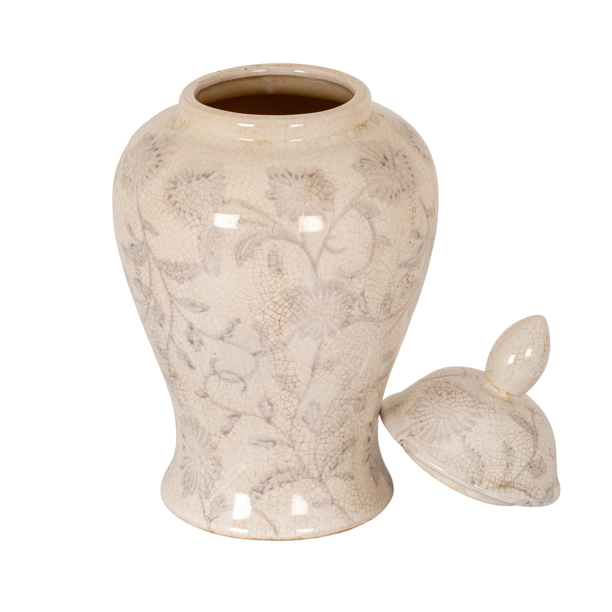 Small Grey Aster Ginger Jar