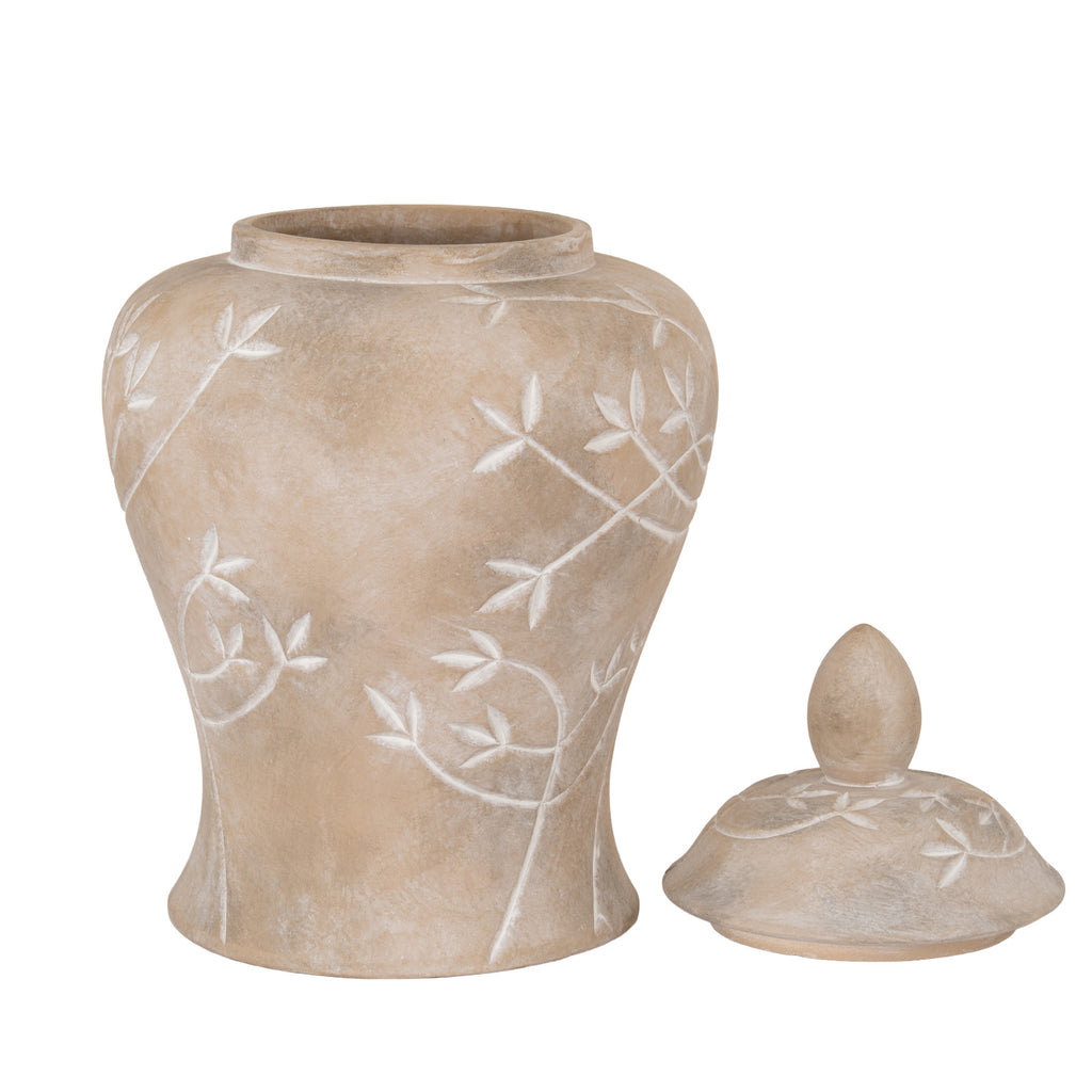 Large Lace Flower Ginger Jar