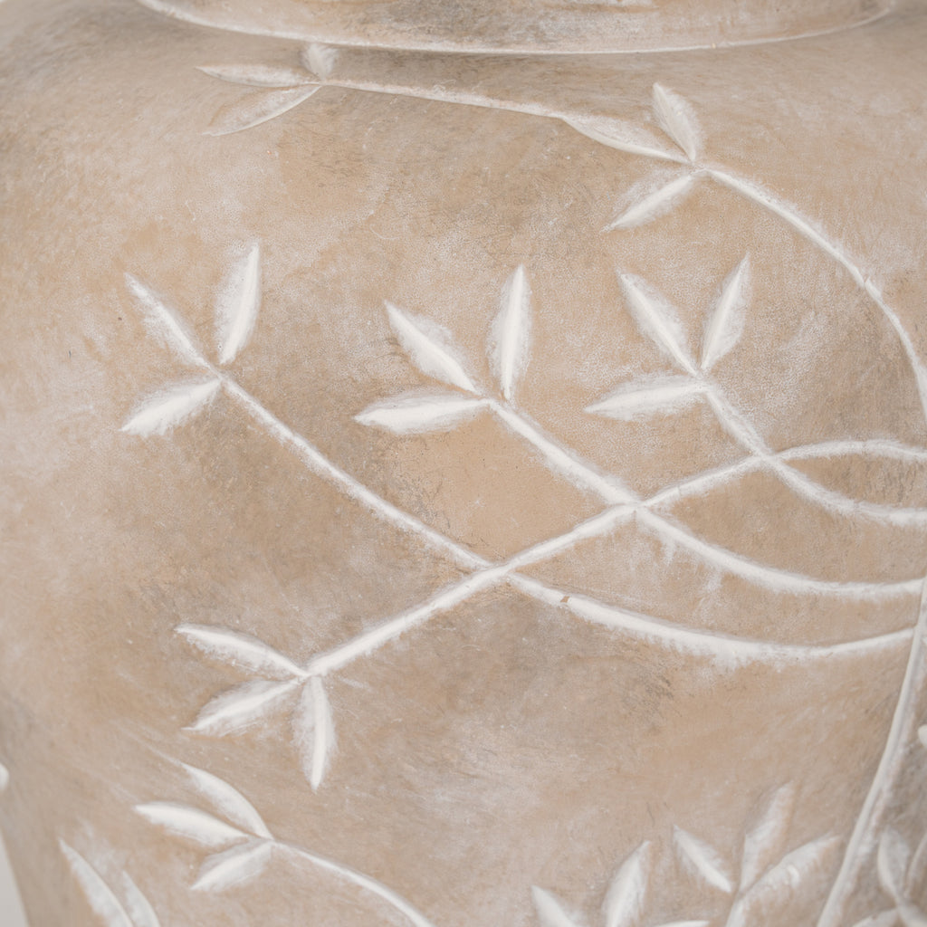 Large Lace Flower Ginger Jar