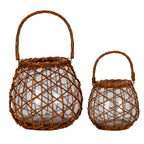 Briar Collection Large Wicker Lace Lantern
